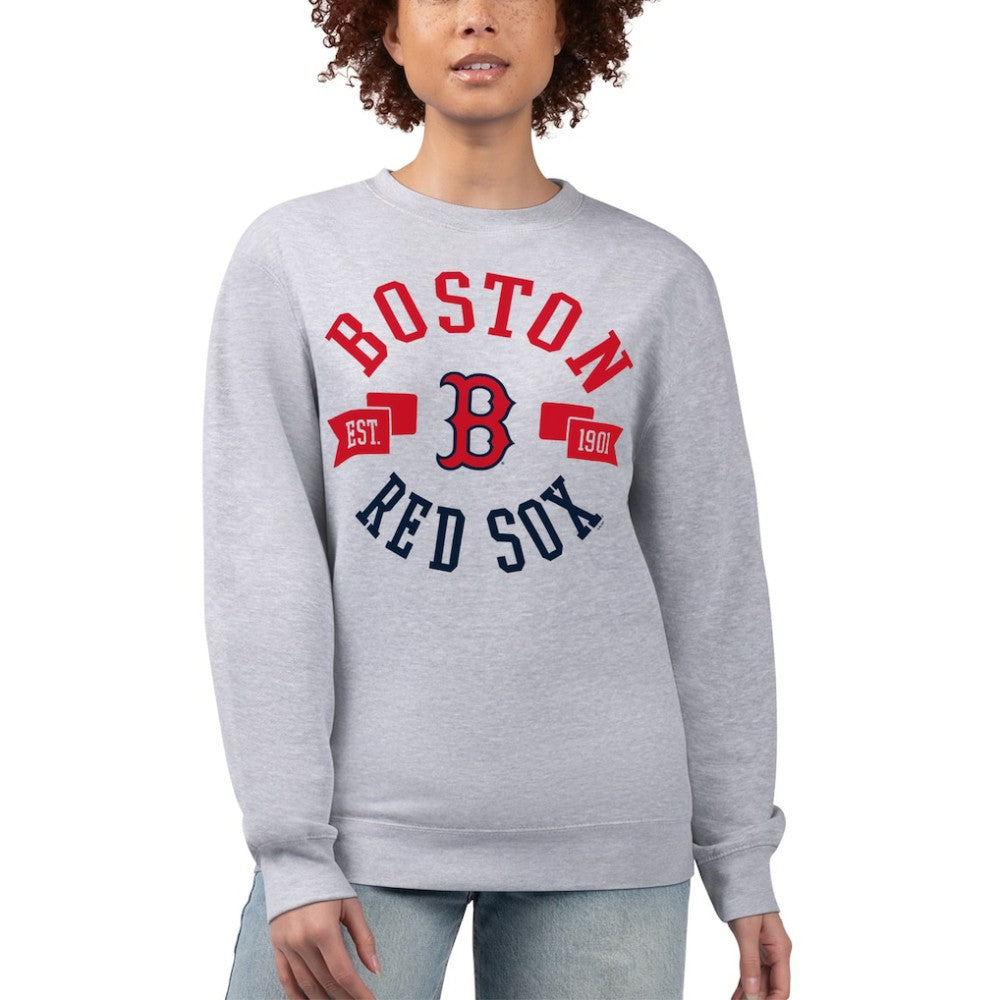 Boston Red Sox G-III 4Her by Carl Banks Women's Team Logo Fleece Pullover Sweatshirt - MLB Pullover