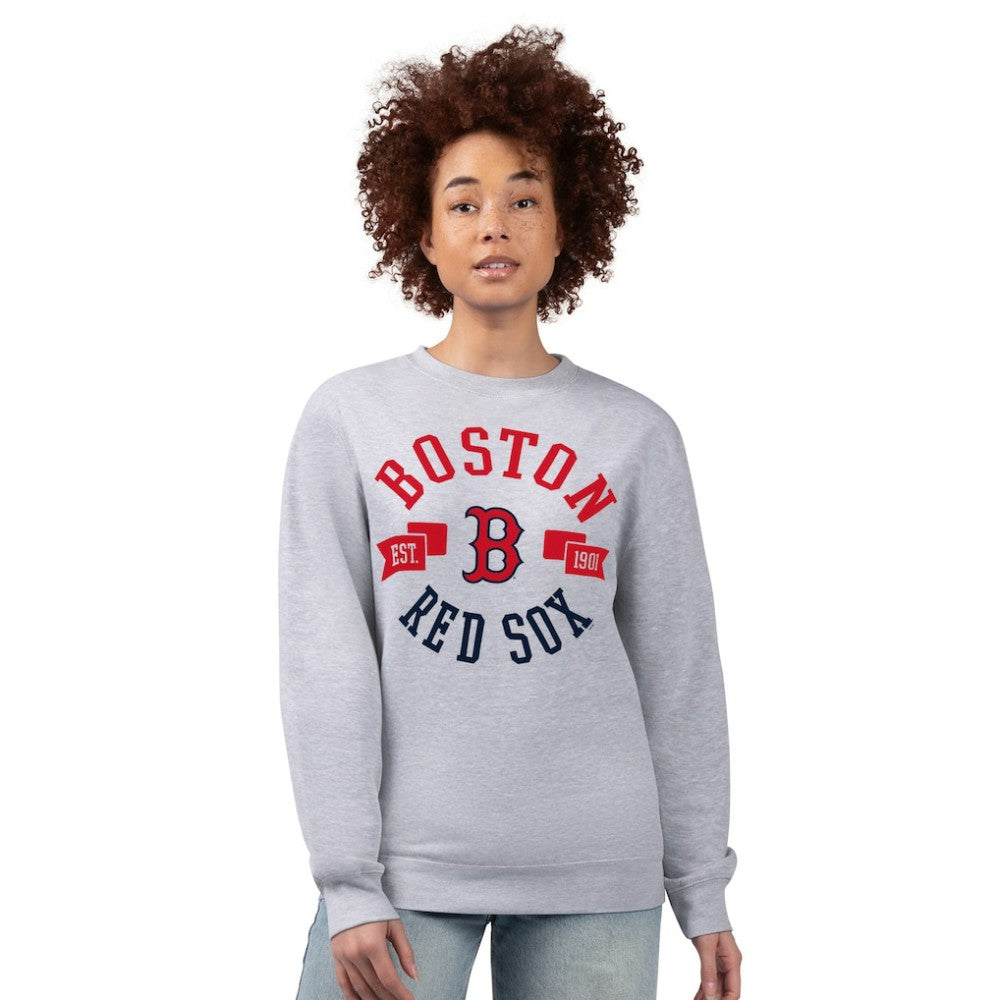 Boston Red Sox G-III 4Her by Carl Banks Women's Team Logo Fleece Pullover Sweatshirt - MLB Pullover