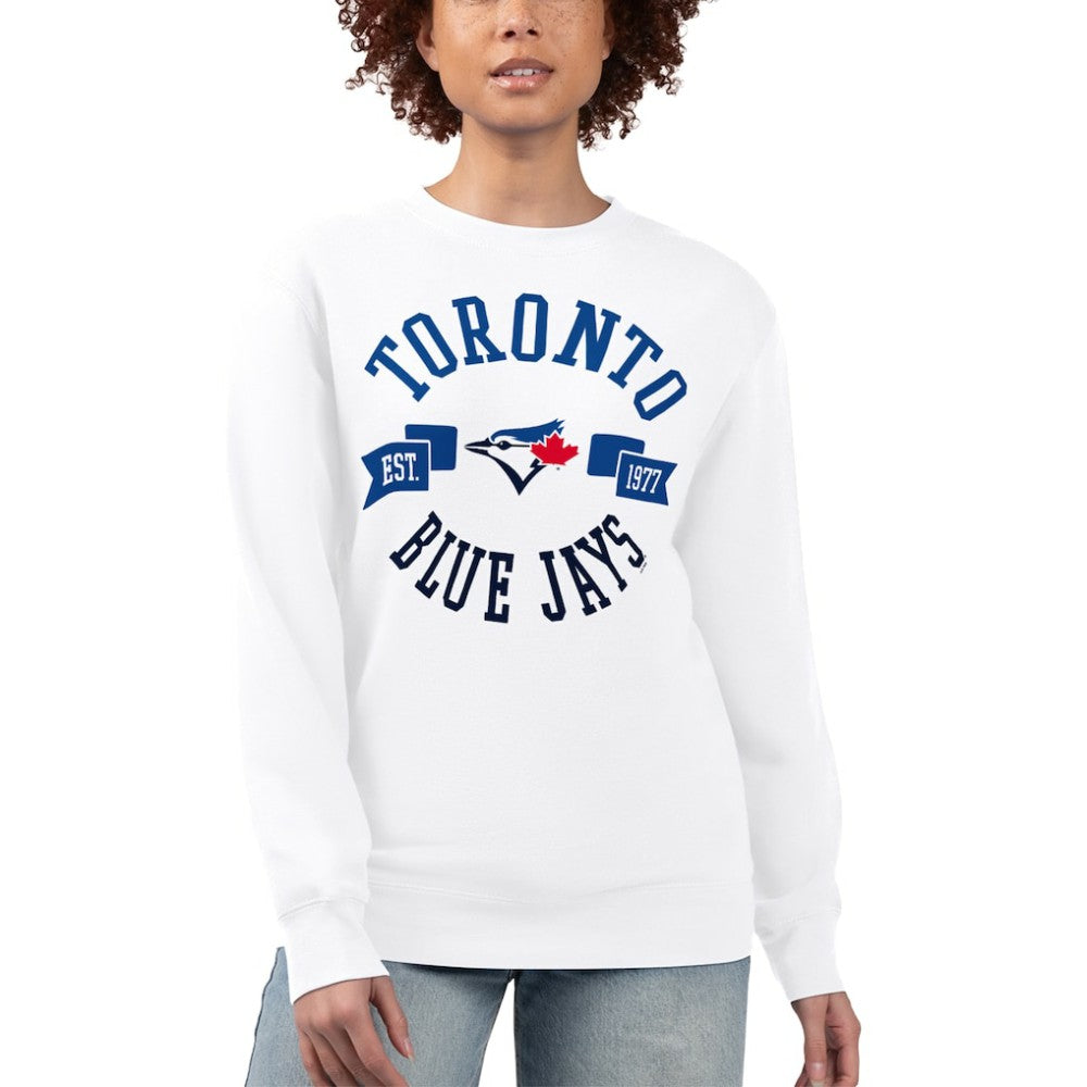 Toronto Blue Jays G-III 4Her by Carl Banks Women's Team Logo Fleece Pullover Sweatshirt - MLB Pullover