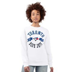 Toronto Blue Jays G-III 4Her by Carl Banks Women's Team Logo Fleece Pullover Sweatshirt - MLB Pullover
