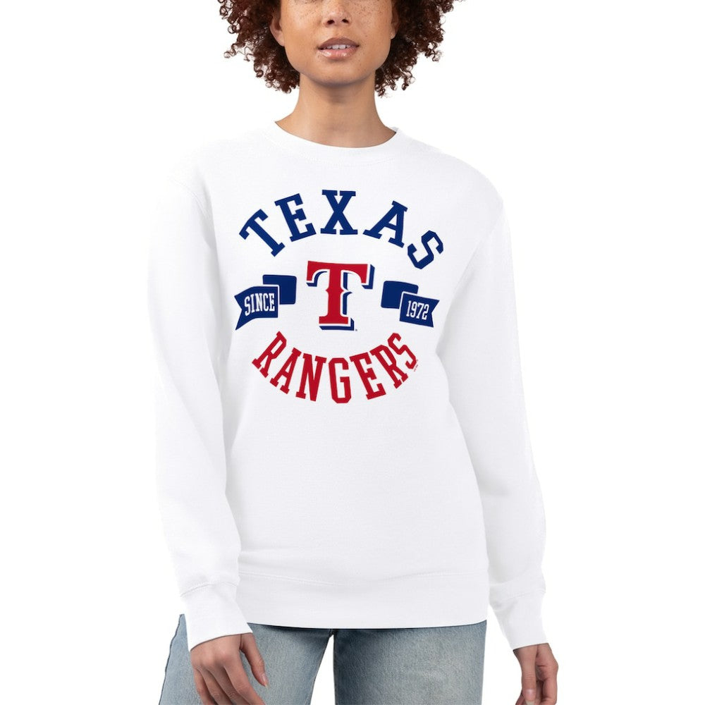 Texas Rangers G-III 4Her by Carl Banks Women's Team Logo Fleece Pullover Sweatshirt - MLB Pullover