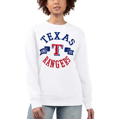Texas Rangers G-III 4Her by Carl Banks Women's Team Logo Fleece Pullover Sweatshirt - MLB Pullover
