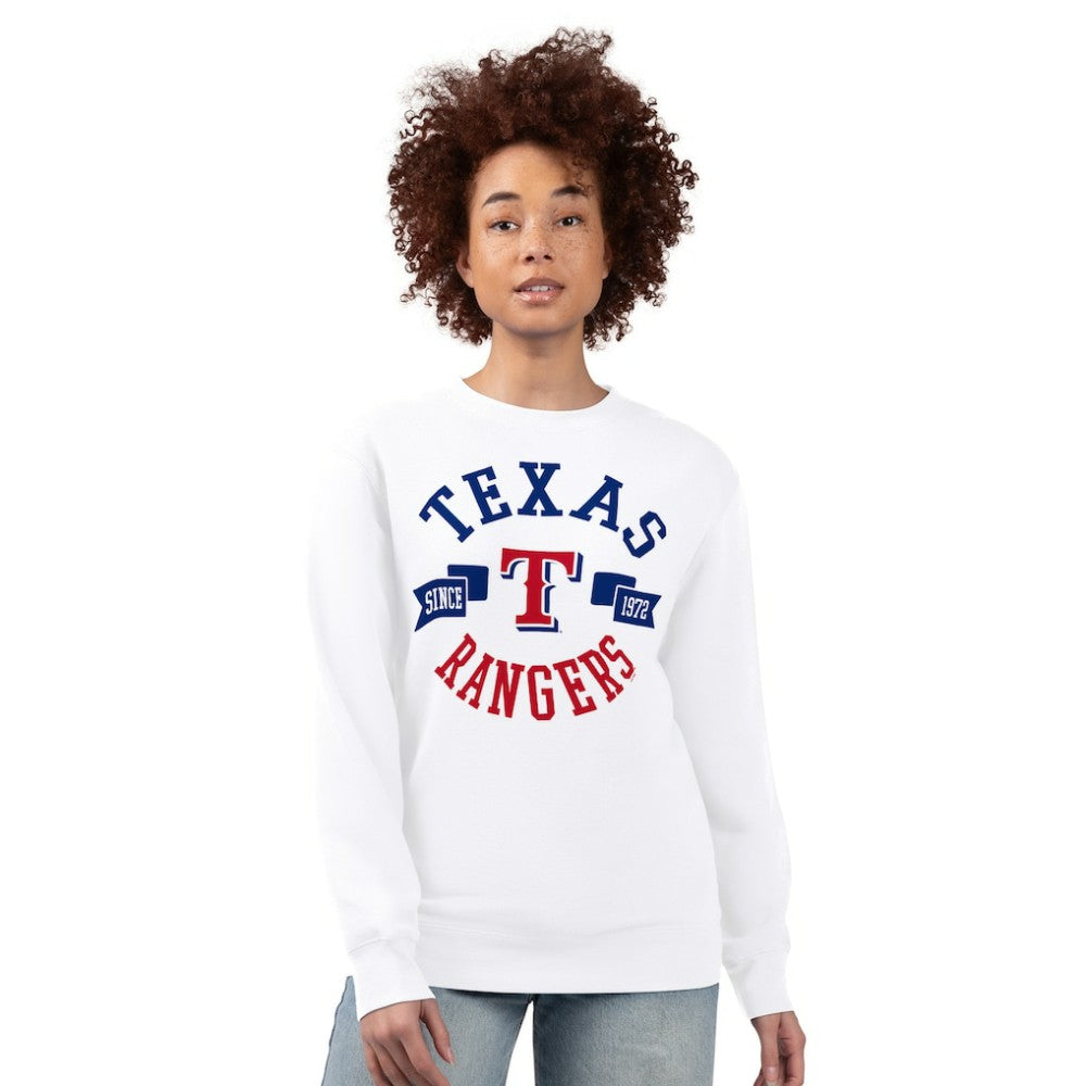 Texas Rangers G-III 4Her by Carl Banks Women's Team Logo Fleece Pullover Sweatshirt - MLB Pullover