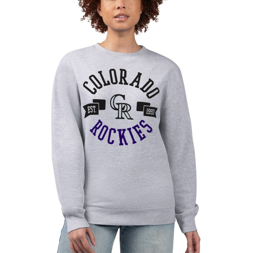 Colorado Rockies G-III 4Her by Carl Banks Women's Team Logo Fleece Pullover Sweatshirt - MLB Pullover