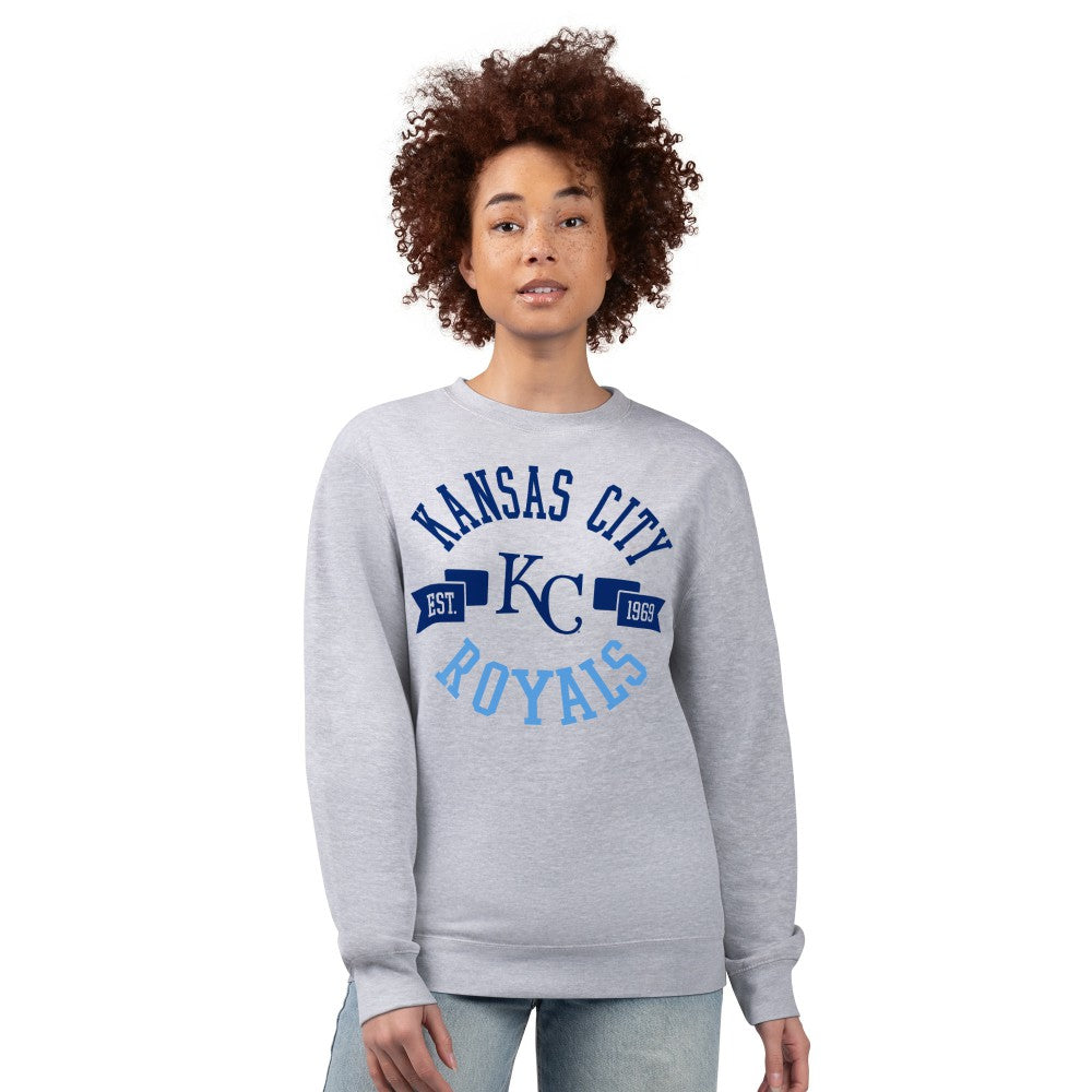 Kansas City Royals G-III 4Her by Carl Banks Women's Team Logo Fleece Pullover Sweatshirt - MLB Pullover