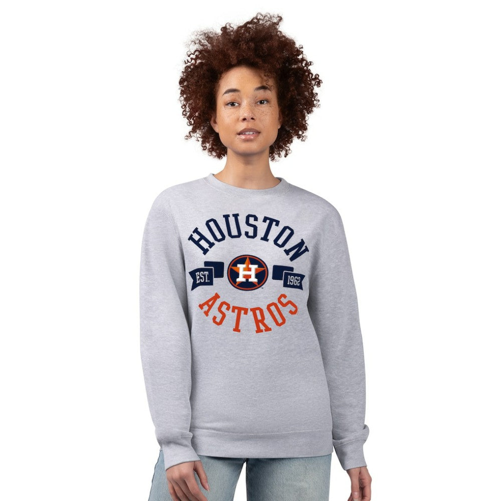 Houston Astros G-III 4Her by Carl Banks Women's Team Logo Fleece Pullover Sweatshirt - MLB Pullover