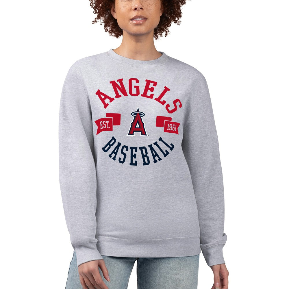 Los Angeles Angels G-III 4Her by Carl Banks Women's Team Logo Fleece Pullover Sweatshirt - MLB Pullover