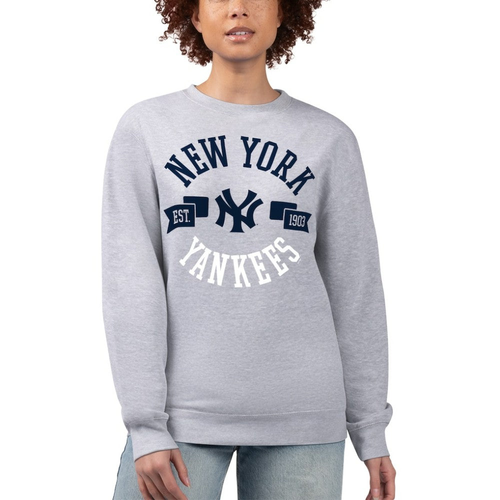 New York Yankees G-III 4Her by Carl Banks Women's Team Logo Fleece Pullover Sweatshirt - MLB Pullover