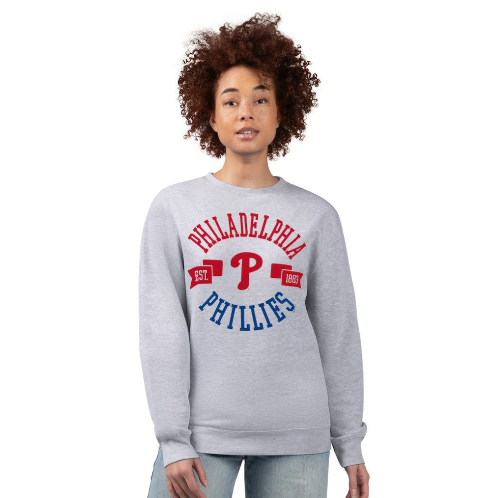 Philadelphia Phillies G-III 4Her by Carl Banks Women's Team Logo Fleece Pullover Sweatshirt - MLB Pullover