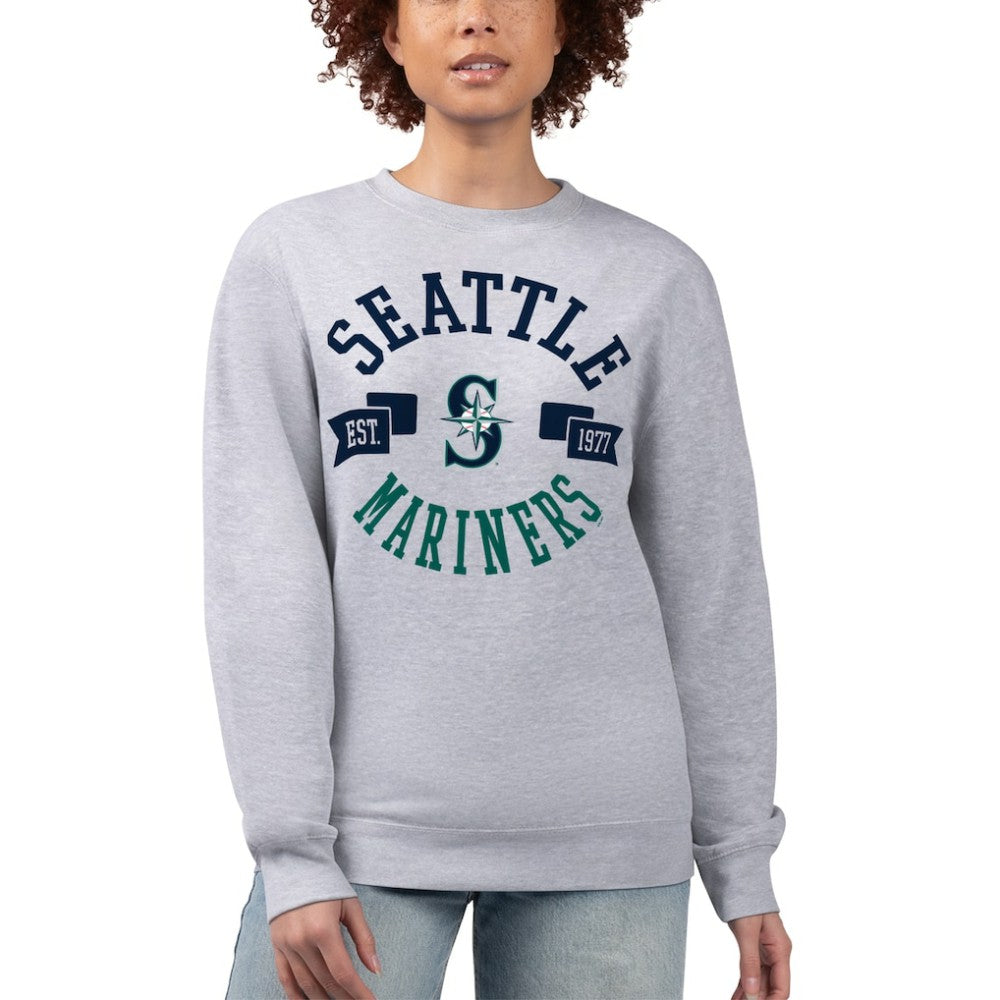 Seattle Mariners G-III 4Her by Carl Banks Women's Team Logo Fleece Pullover Sweatshirt - MLB Pullover