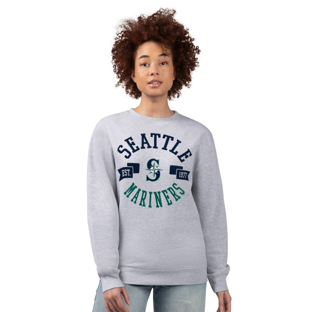 Seattle Mariners G-III 4Her by Carl Banks Women's Team Logo Fleece Pullover Sweatshirt - MLB Pullover