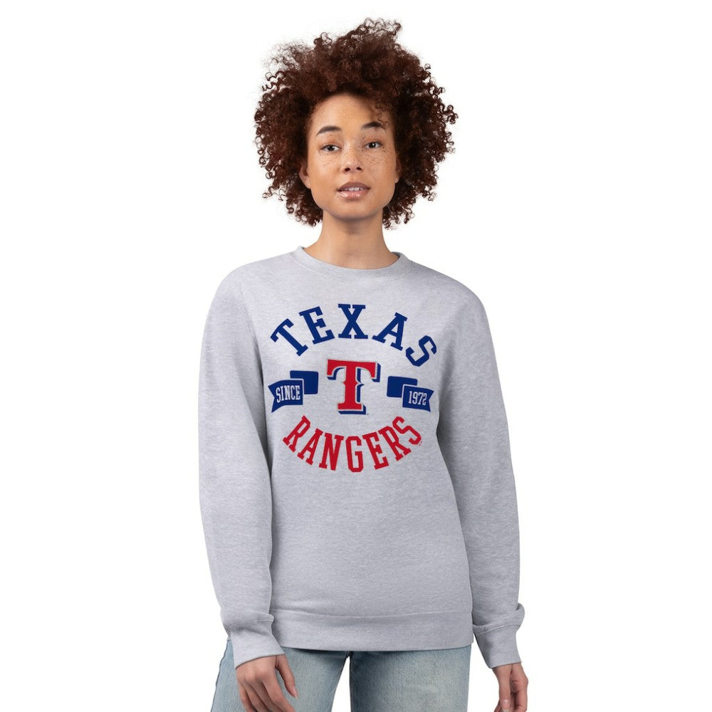 Texas Rangers G-III 4Her by Carl Banks Women's Team Logo Fleece Pullover Sweatshirt - MLB Pullover