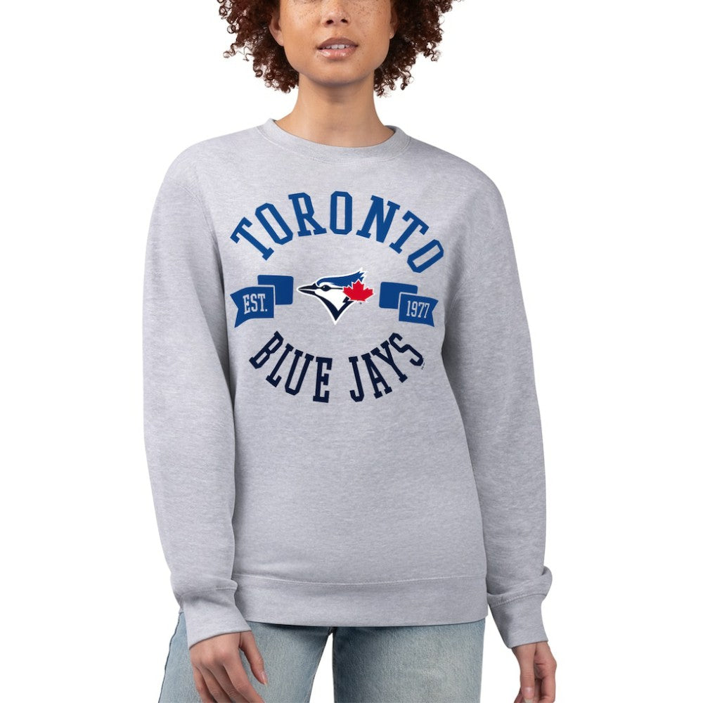 Toronto Blue Jays G-III 4Her by Carl Banks Women's Team Logo Fleece Pullover Sweatshirt - MLB Pullover
