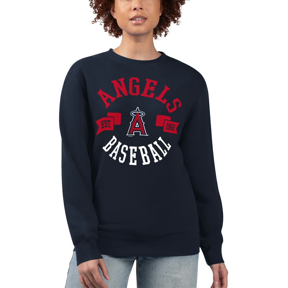 Los Angeles Angels G-III 4Her by Carl Banks Women's Team Logo Fleece Pullover Sweatshirt - MLB Pullover