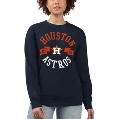 Houston Astros G-III 4Her by Carl Banks Women's Team Logo Fleece Pullover Sweatshirt - MLB Pullover
