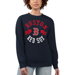 Boston Red Sox G-III 4Her by Carl Banks Women's Team Logo Fleece Pullover Sweatshirt - MLB Pullover