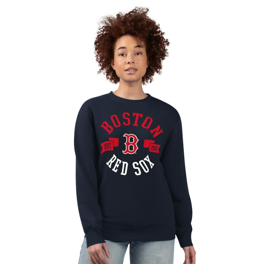 Boston Red Sox G-III 4Her by Carl Banks Women's Team Logo Fleece Pullover Sweatshirt - MLB Pullover
