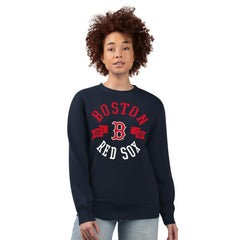 Boston Red Sox G-III 4Her by Carl Banks Women's Team Logo Fleece Pullover Sweatshirt - MLB Pullover