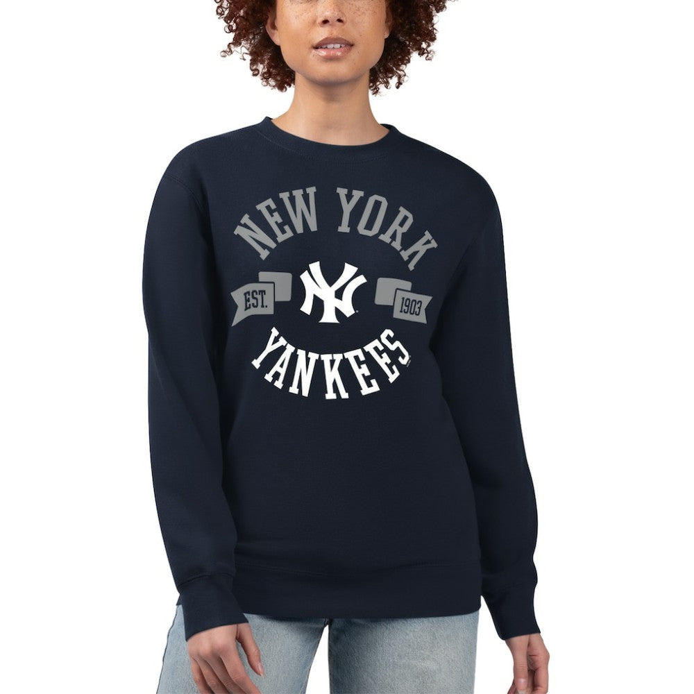 New York Yankees G-III 4Her by Carl Banks Women's Team Logo Fleece Pullover Sweatshirt - MLB Pullover