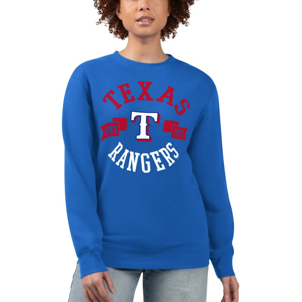 Texas Rangers G-III 4Her by Carl Banks Women's Team Logo Fleece Pullover Sweatshirt - MLB Pullover