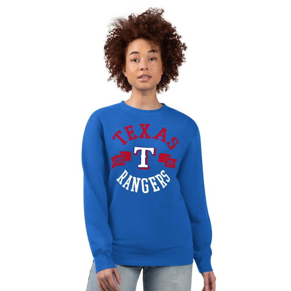 Texas Rangers G-III 4Her by Carl Banks Women's Team Logo Fleece Pullover Sweatshirt - MLB Pullover