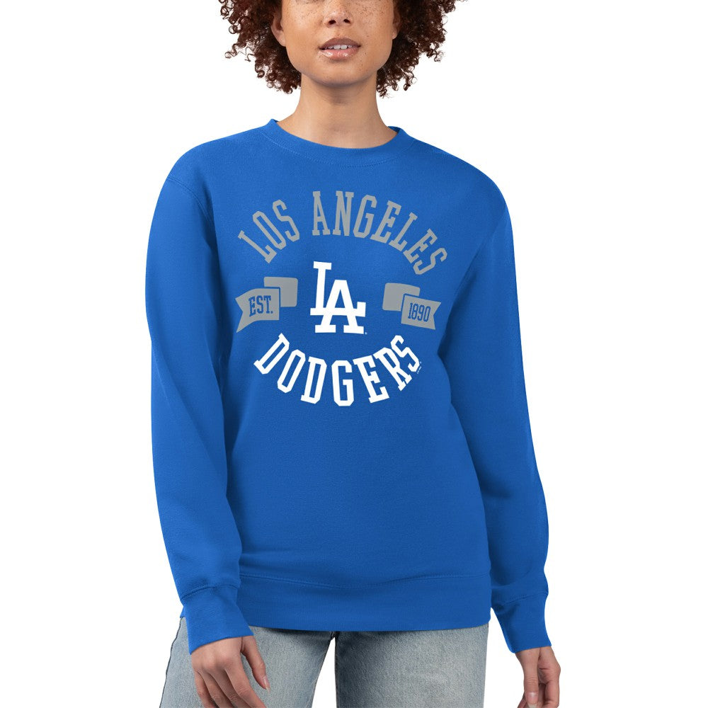Los Angeles Dodgers G-III 4Her by Carl Banks Women's Team Logo Fleece Pullover Sweatshirt - MLB Pullover