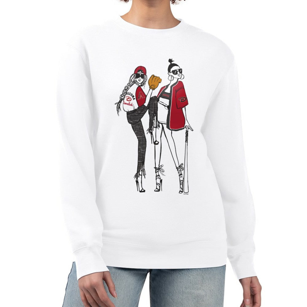 Arizona Diamondbacks G-III 4Her by Carl Banks Women's Baseball Girls Fleece Pullover Sweatshirt - MLB Pullover