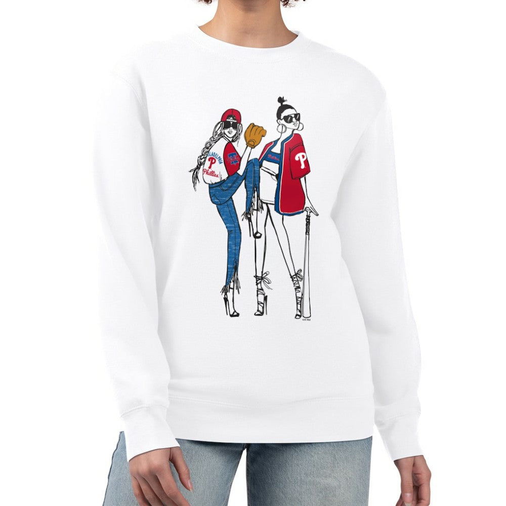Philadelphia Phillies G-III 4Her by Carl Banks Women's Baseball Girls Fleece Pullover Sweatshirt - MLB Pullover