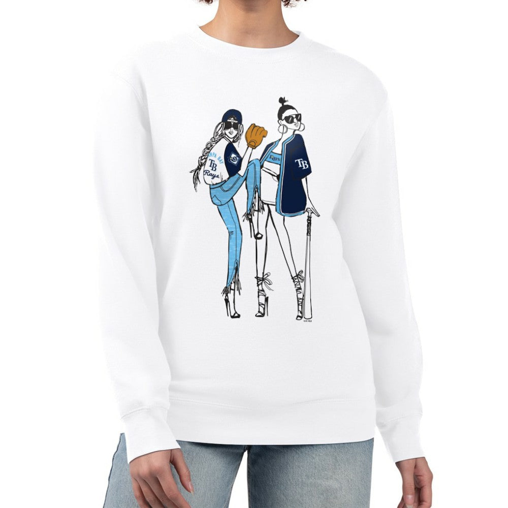Tampa Bay Rays G-III 4Her by Carl Banks Women's Baseball Girls Fleece Pullover Sweatshirt - MLB Pullover