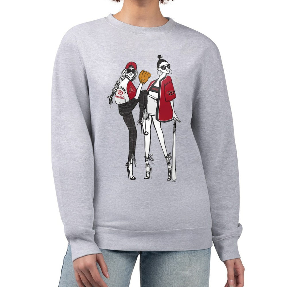 Arizona Diamondbacks G-III 4Her by Carl Banks Women's Baseball Girls Fleece Pullover Sweatshirt - MLB Pullover