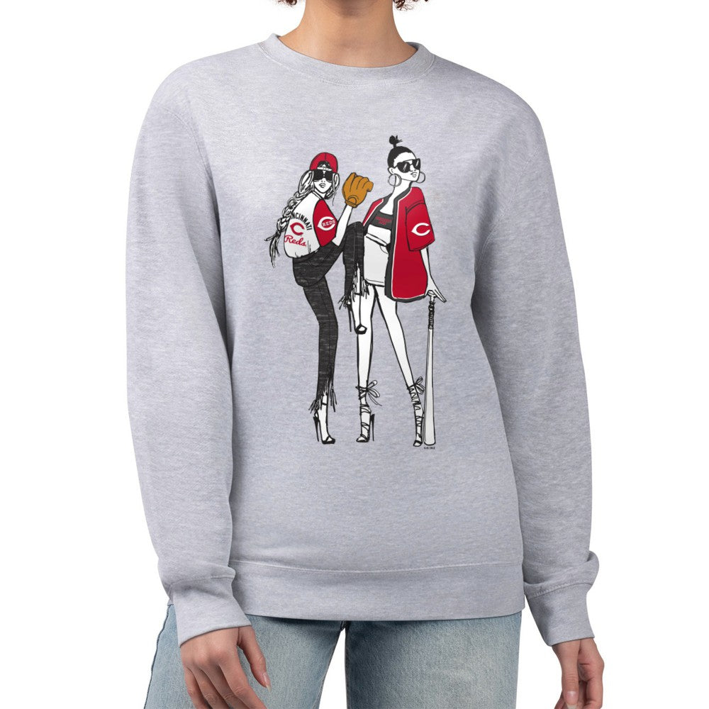 Cincinnati Reds G-III 4Her by Carl Banks Women's Baseball Girls Fleece Pullover Sweatshirt - MLB Pullover