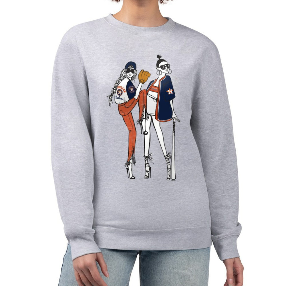 Houston Astros G-III 4Her by Carl Banks Women's Baseball Girls Fleece Pullover Sweatshirt - MLB Pullover