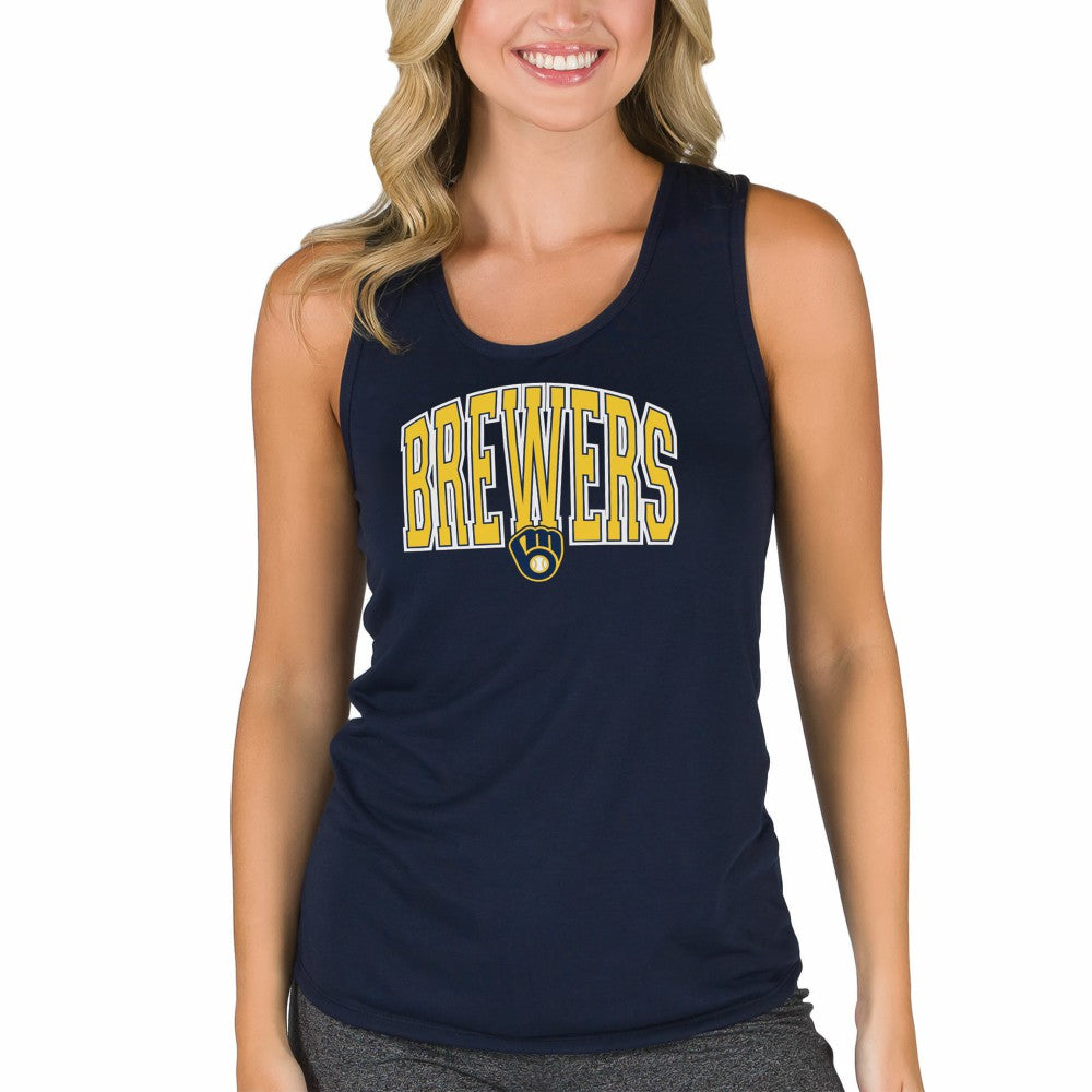 Milwaukee Brewers Concepts Sport Women's Marathon Racerback Tank Top - MLB Tanks