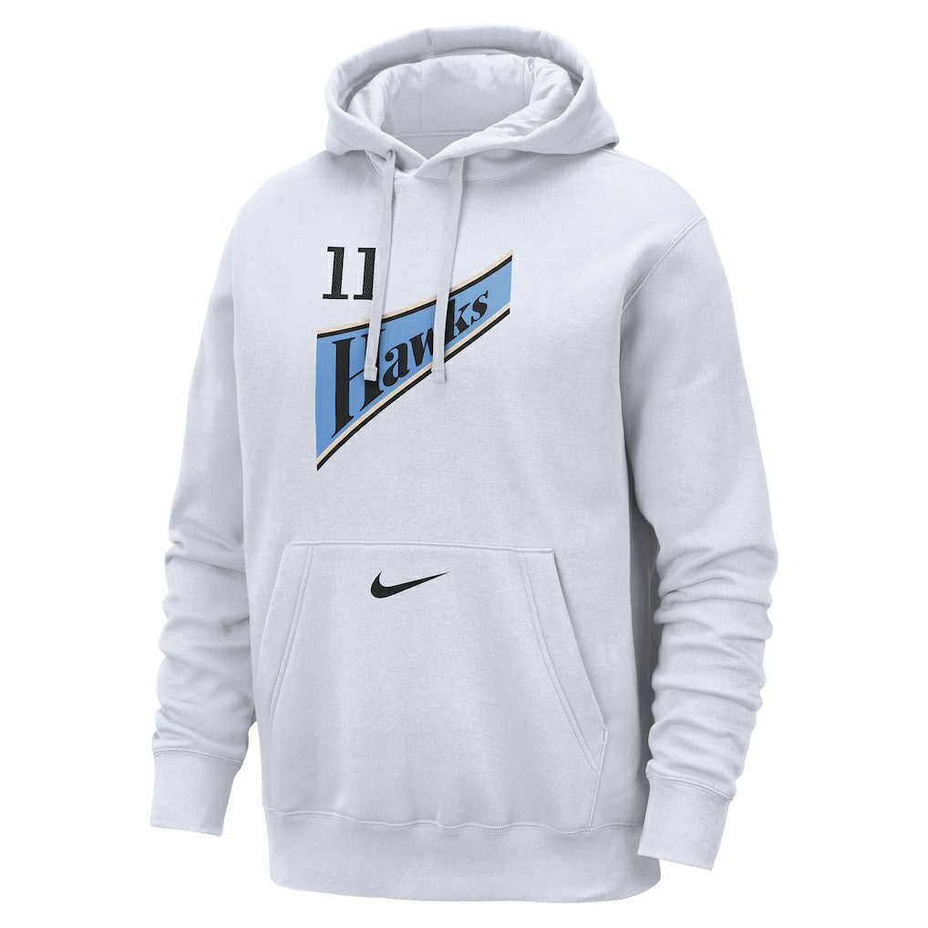 White Trae Young Atlanta Hawks 2024/25 Name & Number Pullover Hoodie | NBA