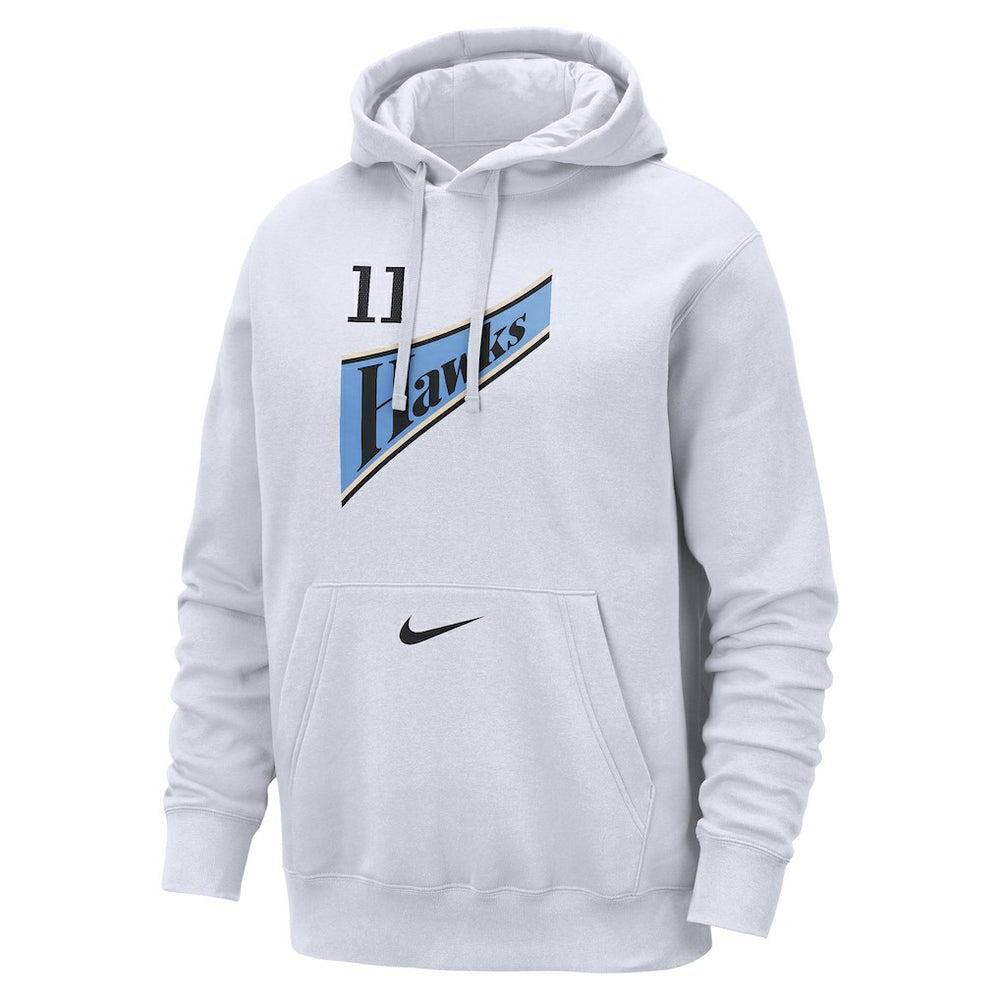 White Trae Young Atlanta Hawks 2024/25 Name & Number Pullover Hoodie | NBA