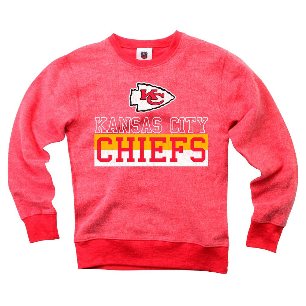 Kansas City Chiefs Wes & Willy Youth Reversible Fleece Pullover Sweatshirt | NFL Sale