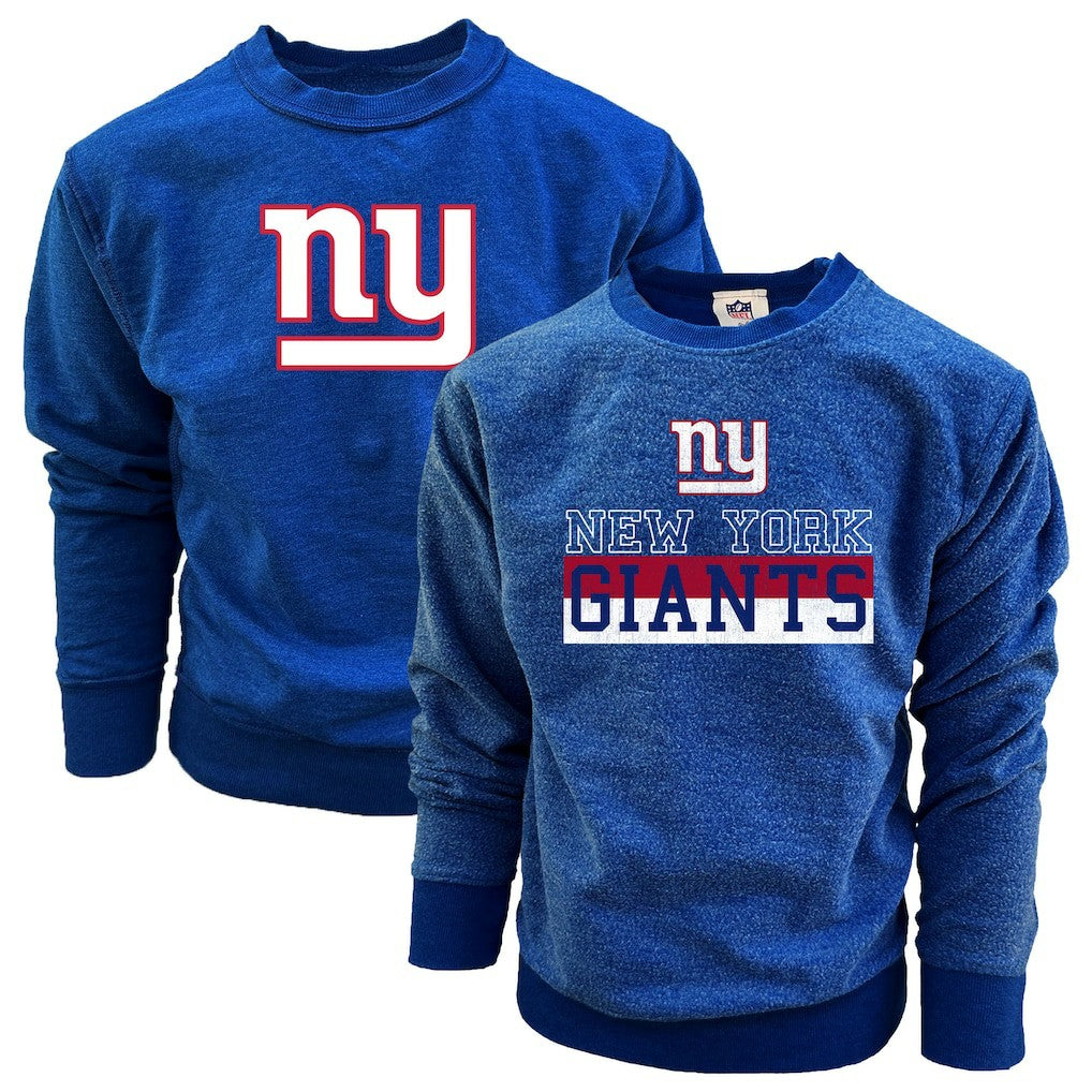 New York Giants Wes & Willy Youth Reversible Fleece Pullover Sweatshirt | NFL Sale