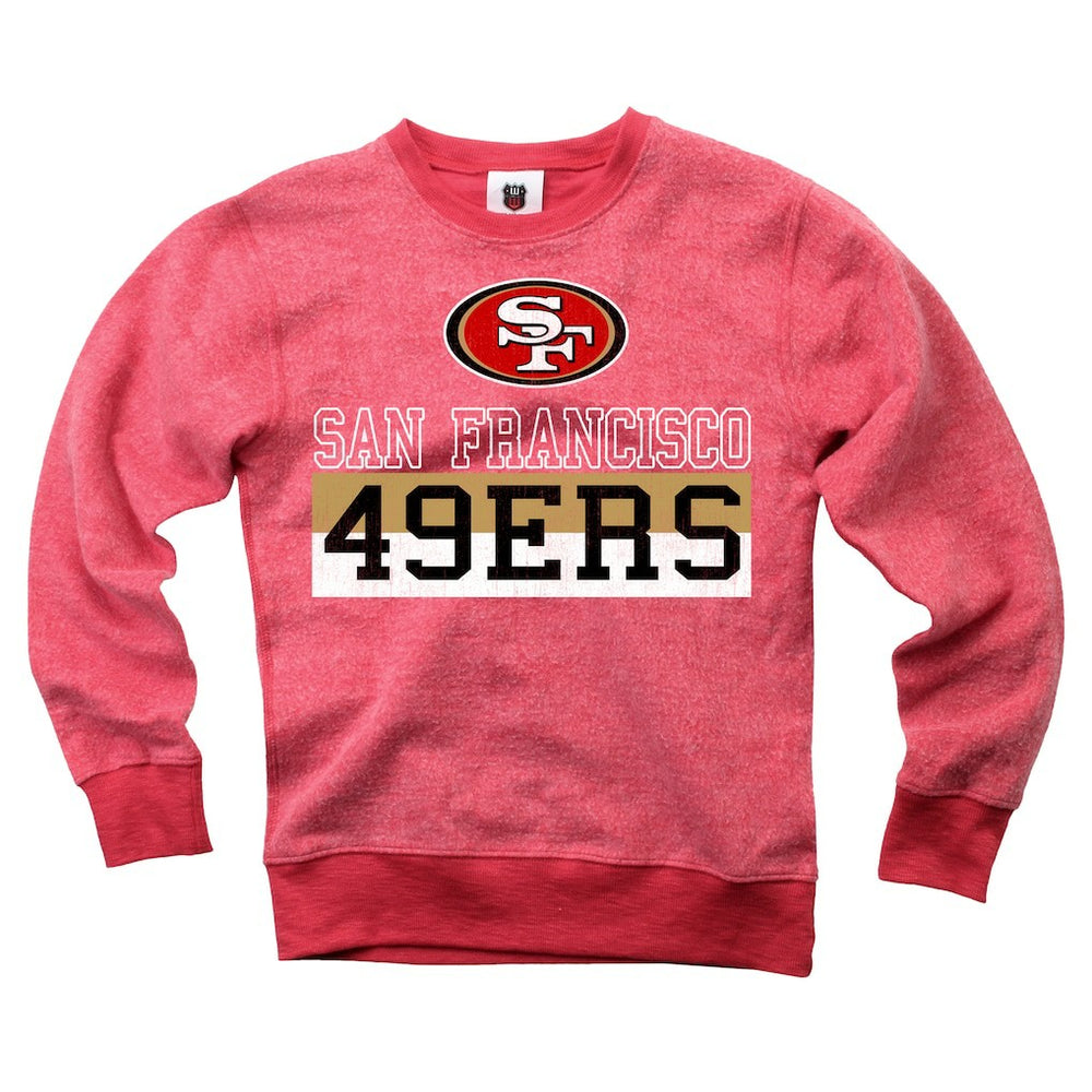San Francisco 49ers Wes & Willy Youth Reversible Fleece Pullover Sweatshirt | NFL Hot