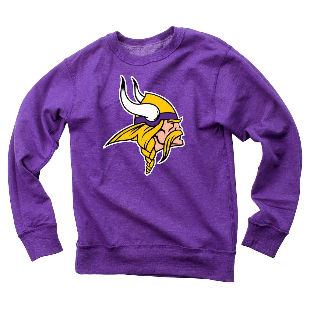 Minnesota Vikings Wes & Willy Youth Reversible Fleece Pullover Sweatshirt | NFL Online