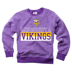 Minnesota Vikings Wes & Willy Youth Reversible Fleece Pullover Sweatshirt | NFL Online