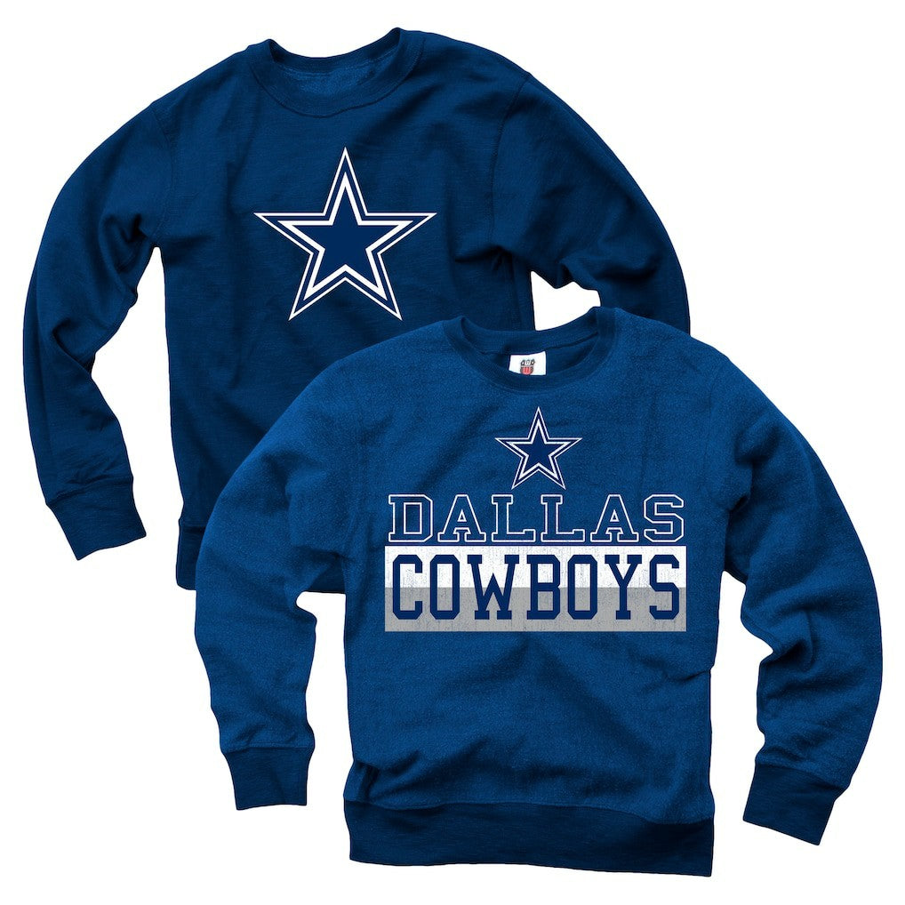 Dallas Cowboys Wes & Willy Youth Reversible Fleece Pullover Sweatshirt | NFL Discount