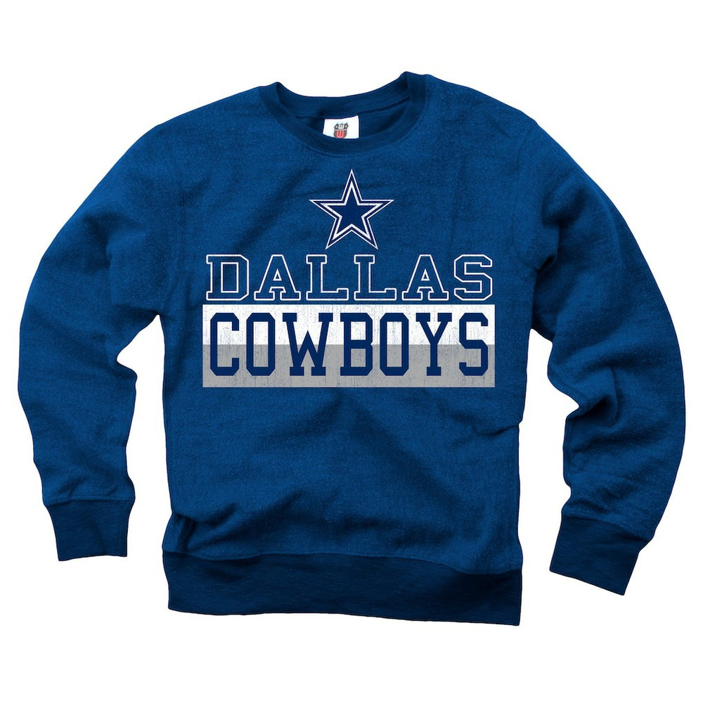 Dallas Cowboys Wes & Willy Youth Reversible Fleece Pullover Sweatshirt | NFL Discount