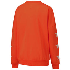 Cincinnati Bengals Gameday Couture Women's Rhinestone Star Sleeve Settle the Score Oversized Pullover Sweatshirt | NFL Sale