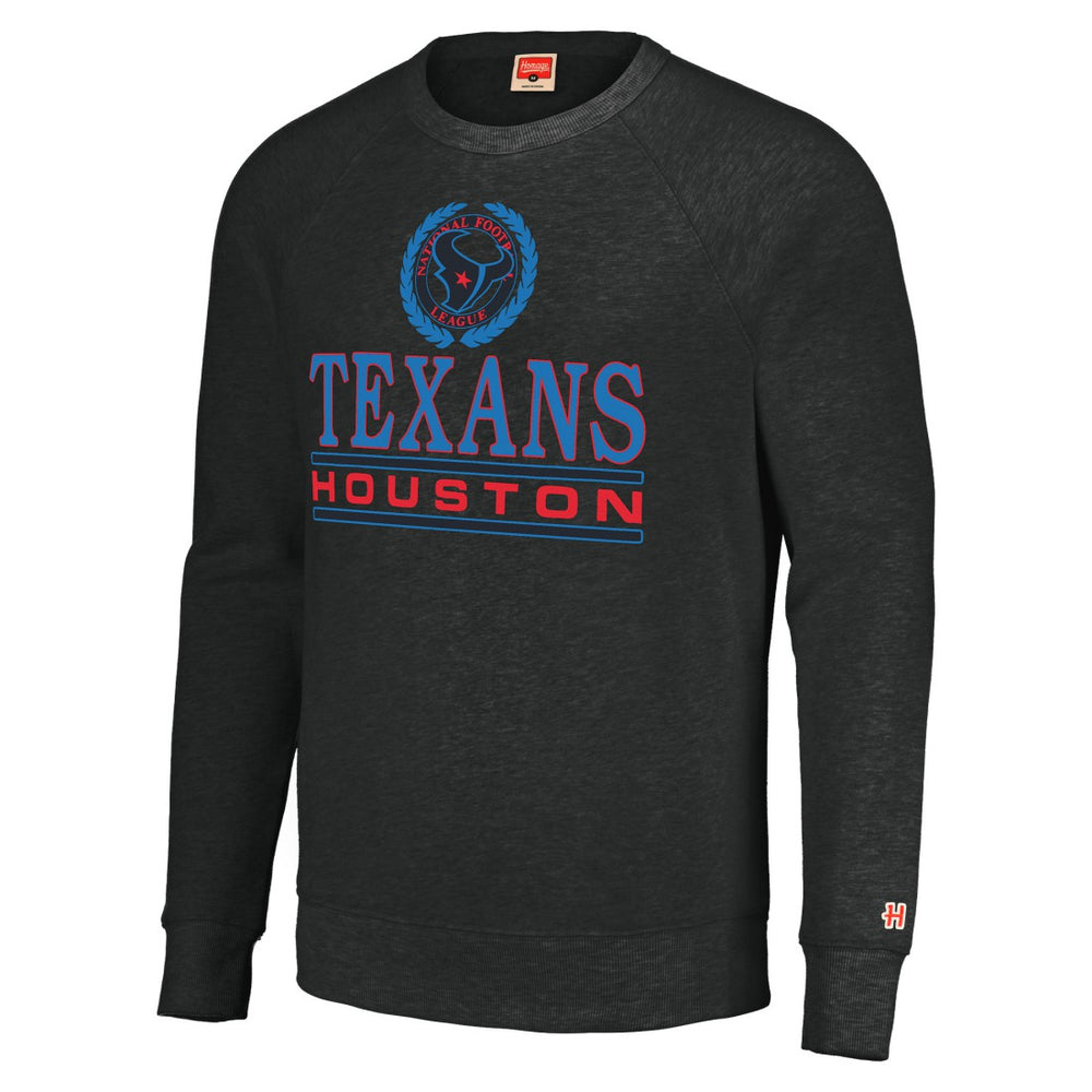 Houston Texans Homage Unisex Color Rush Crest Tri-Blend Pullover Sweatshirt | NFL Discount
