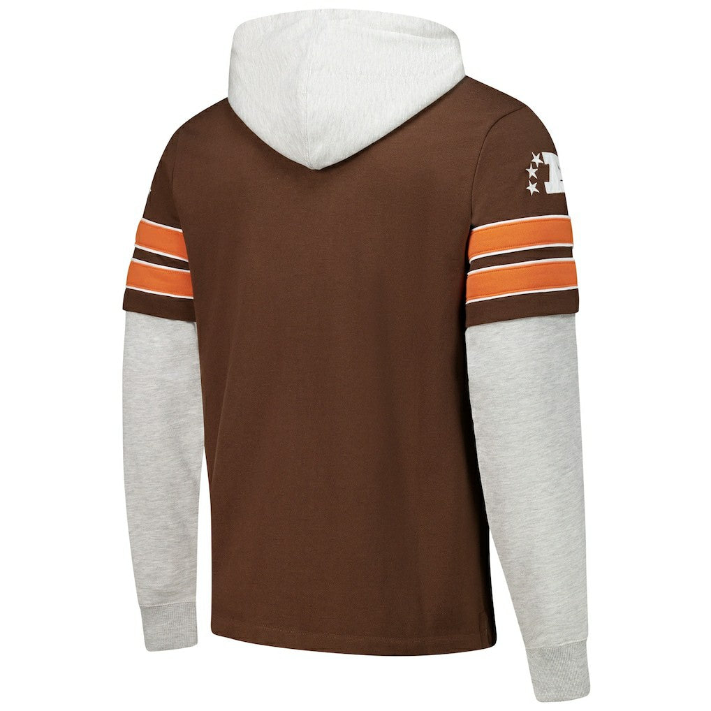Cleveland Browns '47 Throwback Double Header Blitz Cornerback Hoodie | NFL Near me
