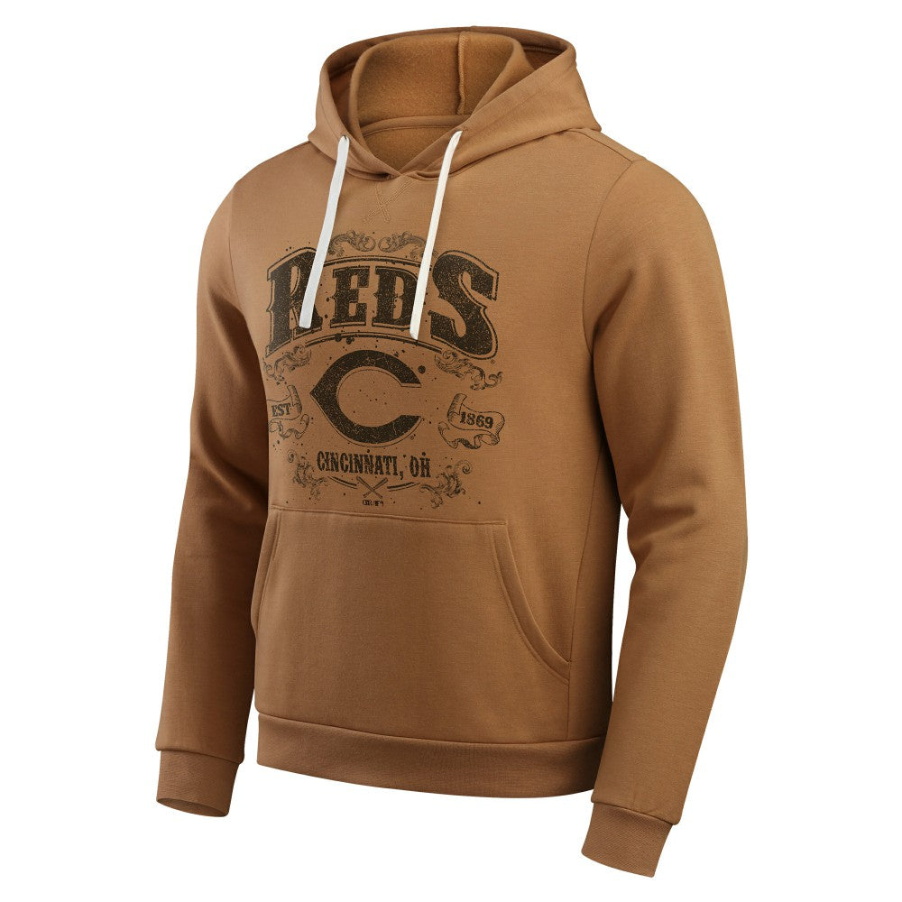 Cincinnati Reds Darius Rucker Collection by Fanatics Camp Fleece Pullover Hoodie  - MLB Hoodies