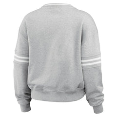 Atlanta Braves WEAR by Erin Andrews Women's Domestic Crest Pullover Sweatshirt - MLB Pullover
