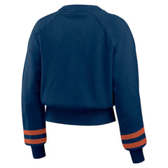Houston Astros WEAR by Erin Andrews Women's Vintage Washed Cropped Pullover Sweatshirt - MLB Pullover
