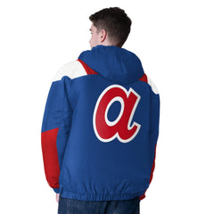 Atlanta Braves Starter Cooperstown Collection Charger Half-Zip Jacket - MLB Jackets