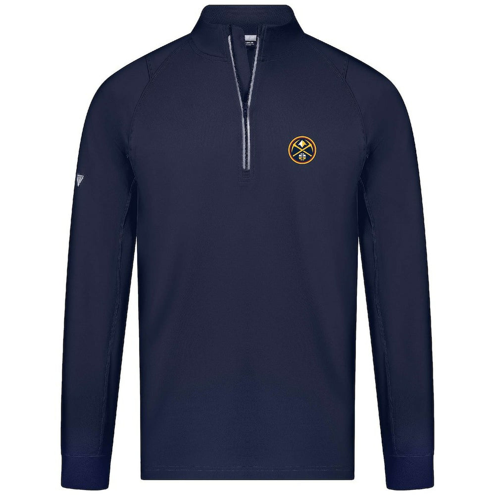 Navy Denver Nuggets Levelwear Theory Insignia Core Quarter-Zip Pullover Top sale | NBA